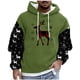 thumbnail image 2 of Sudadera con capucha para hombre, estilo casual, con cuello redondo, estampado, manga larga, blusa de poliéster, 2 of 4