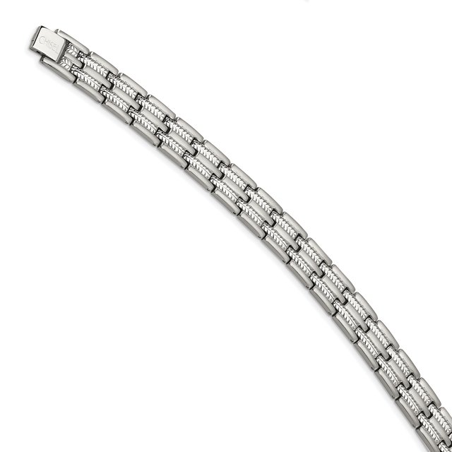 Stainless Steel 8.75 Inch Link Bracelet Men For Dad Mens For Him