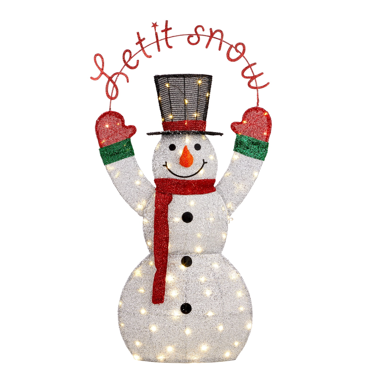 【SALE／55%OFF】 Snowman Christmas Snowman Lighted LED Zintown w/ LED 180 ポップス/ロック(邦楽)