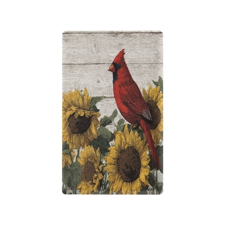 Light Switch Cover Switch Plate Outlet Cover Plug Cover for Electrical Unused Outlet Cover Red Bird Sitting on Sunflower