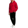 thumbnail image 4 of XUNKUSGA Mens Sweatsuit 2 Piece Set Fashion Hooded Sweatshirt and Joggers Set Casual Outfits for Men Hoodie Sweatsuit Sets Casual Jogging Athletic Suits Red S, 4 of 6