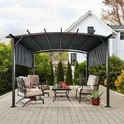 KOIOS 12 x 9 Ft Outdoor Pergola Patio Gazebo,With Weather-Resistant Canopy For Patio, Garden, Backyard Activities