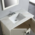 thumbnail image 4 of Brooklyn + Max Chesapeake 36" Bath Vanity in Soft White with White Engineered Quartz Marble Top, 4 of 4