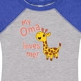 thumbnail image 4 of Inktastic My Oma Loves Me Cute Giraffe Boys or Girls Baby Bodysuit, 4 of 5