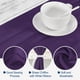 thumbnail image 4 of 10 Pies Chifón Mesa Camino, 28 x 120 Pulgadas Rústico Gasa Mantel Transparente Boda Mesa Camino para Boda Nupcial Fiesta Mesa Decoraciones, Oscuro Púrpura, 4 of 6