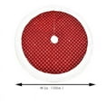 thumbnail image 3 of Mecorevxz 48 Inches Red Black Buffalo Plaid Christmas Tree Skirt Rustic Thick Xmas Tree Skirt with Snowflake Elk and Santa Claus for Christmas Decor(D), 3 of 9