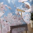 thumbnail image 4 of Sky White Clouds Flower Buds Sheer Tulle Home ration Living Room Bedroom Cortinas Chiffon Window Curtains, 4 of 7