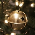 thumbnail image 4 of Haute Decor Jingle Bell Ornaments (Small Version) - 12 Pack - Gold Foil, 4 of 4