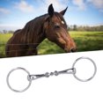 thumbnail image 1 of Horse Snaffle, Easy Installation Prevent Corrosion Horse Bit Wearable Strong Control Stainless Steel Rust Proof  for Horse Racing, 1 of 8