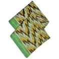 thumbnail image 2 of Green Brown Bold Chevron Print Loop Infinity Scarf, 2 of 3