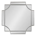 thumbnail image 2 of Kate and Laurel Minuette Traditional Square Mirror, 24 x 24, Silver, Decorative Farmhouse Mirror with Elegant Scalloped Interlocking Geometry With Slim Profile, 2 of 7