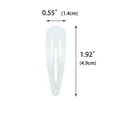 thumbnail image 2 of 100 Pack Black Metal Snap Hair Clips, 1.8 Inch (4.7cm) Barrettes for Women, Non-Slip Smooth Coated Hair Accessories, Basic Simple Design, 2 of 5