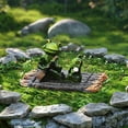 thumbnail image 4 of Mini Pond Decoration Figures Floating Pond Decoration For Outdoors Pond Decoration Garden Garden Figures Statue Garden Decoration Ornament For Garden Pond Balcony Bed Mattress Full Gods Yogurt, 4 of 4