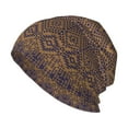 thumbnail image 1 of Bonnets pour Hommes et Femmes, Motifs Texturés Style Aztèque Chapeau Tricoté Unisexe Adulte Hiver Chaud Skull Cap, 1 of 6