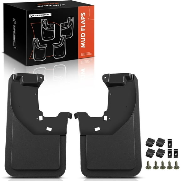 A-Premium Set of 2-PC Rear Mud Flaps Splash Guards Compatible with Ford Bronco 2021-2024 Sport Utility, Left & Right Mudguards Mudflaps, with Hardware Accessories (Not for Bronco Sport Models)