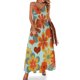thumbnail image 1 of Vestido sin mangas Flower Power de los años 70 Ropa de mujer Traje de verano para mujer Vestido de cumpleaños, 1 of 7