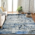 thumbnail image 5 of Geetinfly 2*6FT Area Rugs 1150Gsm 100% Polyester Rug 350Gsm Velvet Weight Pearl Velvet Washed Back Folding Printed Carpet Xm-Abstract-Emotional Blue tint, 5 of 8