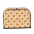 thumbnail image 2 of Kdxio Autumn Leaves And Pumpkins Print Toaster Cover Bread Machine Cover Fits for Most Standard 2 Slice Toasters,Keep Toaster Free From Dust And Fingerprint Oven Dustproof Cover, 2 of 7