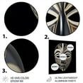 thumbnail image 3 of Designart "Traditional African Mask Ethnically Crafted XII" African Tribal Metal Wall Art, 3 of 5