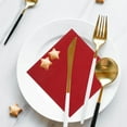 thumbnail image 4 of BRIGHTFUFU 150 Pcs Serviettes en Papier Décoratives Serviettes de Table Rouges pour Fêtes de Vin et Repas, 4 of 8