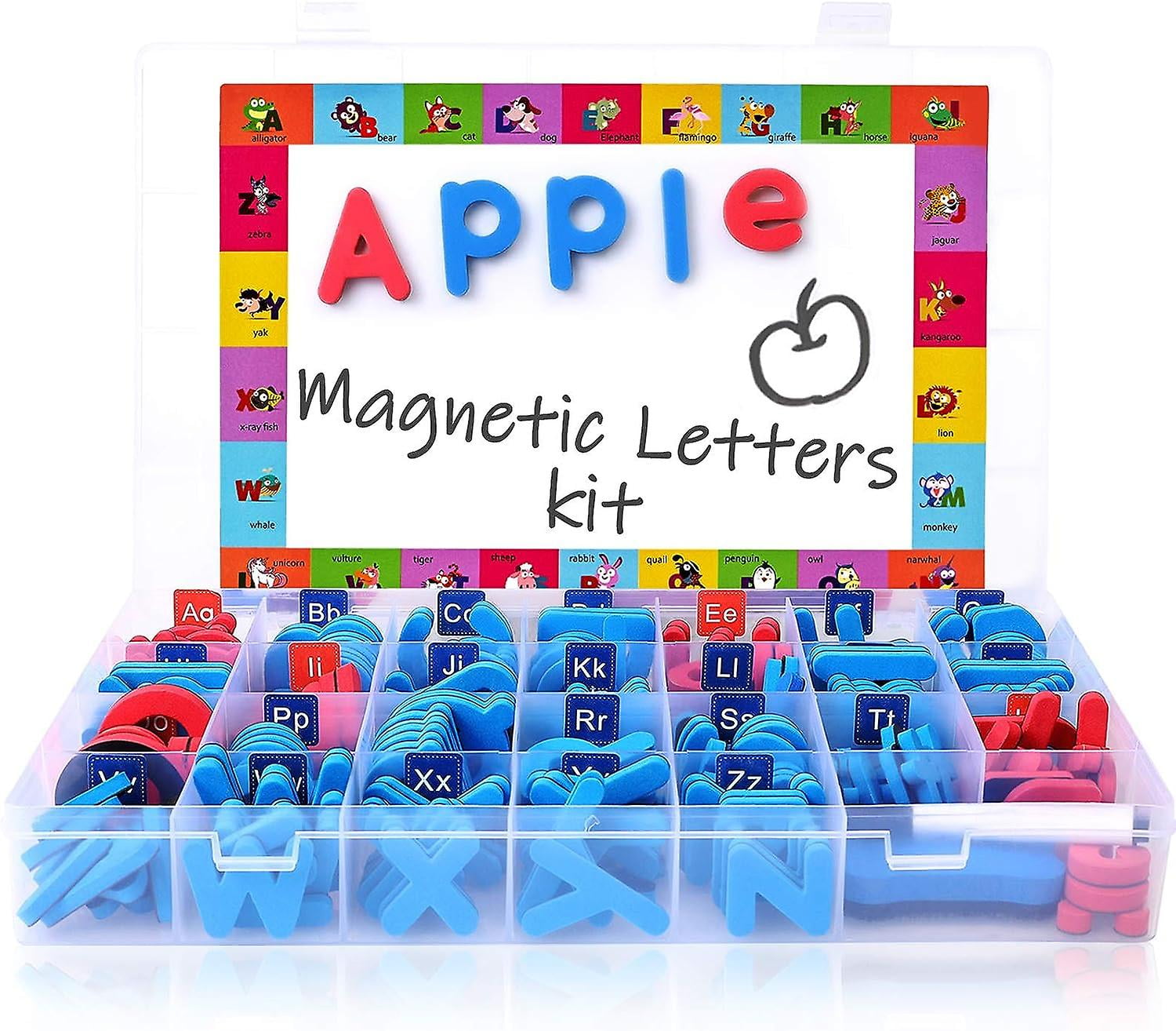 Kit Letras Kit de letras magnéticas CHEPIHG 238 piezas con tablero magnético ...