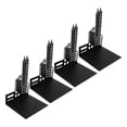 thumbnail image 3 of Sujetalibros de metal, 4 soportes para libros, sujetalibros arquitectónicos, soportes para estantes, buen funcionamiento Jadeshay A, 3 of 8