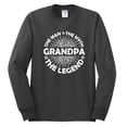 thumbnail image 2 of Wild Bobby, Grandpa Man Myth Legend Funny Dad Uncle Papa Dad Gift, Father's Day, Men Long Sleeve Shirt, Charcoal, XX-Large, 2 of 4