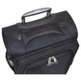 thumbnail image 4 of Dejuno Twilight Lightweight Nylon 3-Piece Spinner Luggage Set - Black, 4 of 6