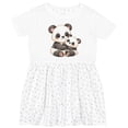thumbnail image 3 of Inktastic Cute Panda Bear Girls Toddler Dress, 3 of 5