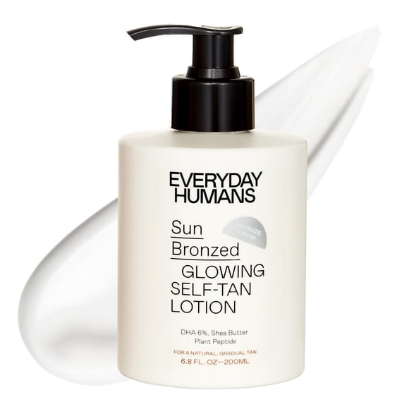 Loción autobronceadora gradual Sun Bronzed Fabricada en Australia 6.8 fl.oz | Autobronceador hidratante y reafirmante con péptidos | Bronceador sin sol de lujo sin rayas con vetiver y santal | Humanos