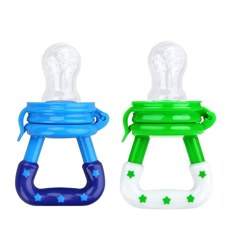 Gedebey Baby Fruit Pacifier Feeder - 2 Pack Silicone Fruit Teethers for  Babies | Baby Food Pacifier Feeder | Baby Silicone Feeder for Infants |  Baby