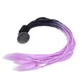 thumbnail image 1 of Motorcycle Helmet Pigtail, Punk Style Gradient Color Motorcycle Helmet Dreadlocks  for Motorcycle Helmet for Decoration Black Dark Purple Light Purple,Dark Purple Light, 1 of 8