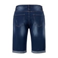 thumbnail image 4 of Yaoyar Mens Jean Shorts Distressed Ripped Denim Shorts Summer Casual Classic Straight Short Jeans, 4 of 9