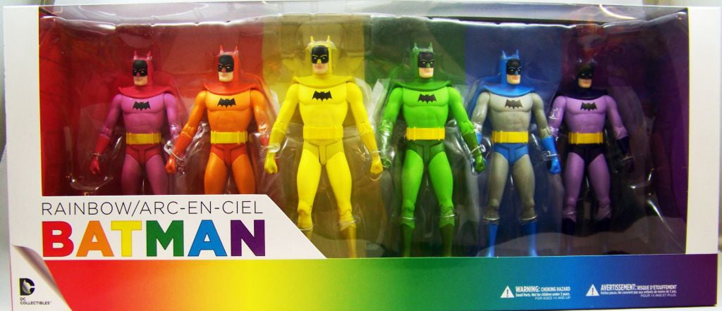 rainbow batman figures