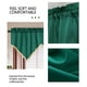 thumbnail image 4 of Cortinas, Cortas, Color sólido, Cocina, Pequeñas, Barra de paso, Verde, 4 of 7