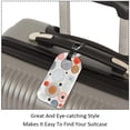 thumbnail image 3 of Square 2Pack PU Leather Doodle Circles Cruise Luggage Tag with Privacy Cover and Name ID Tag for Travel Handbags Backpacks Luggage Tags, 3 of 6