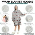 thumbnail image 5 of Animal Beagle Cute Dog Wearable Oversized Blanket,Wearable Blanket Hoodie for Adults,Cozy Hooded Blankets with Super Pockets,Super Warm Fuzzy Pullover for Women & Men, 5 of 6