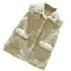 thumbnail image 3 of EeaseMX 1 chaleco de forro polar para mujer, sin mangas, para otoño e invierno, abrigo de piel sintética, 3 of 8