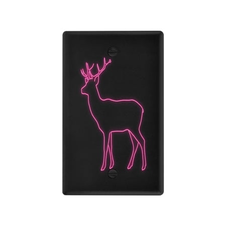 IAUYY Retardant PC Material Unused Outlet Cover Switch Plate Covers Easy DIY Installation with Screws Light Switch Cover Plate Light Deer