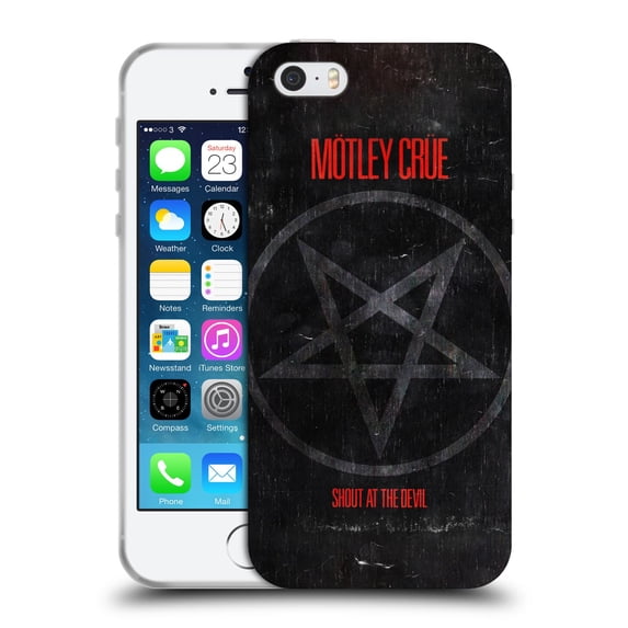 Head Case Designs Officially Licensed Motley Crue Albums SATD Star Soft Gel Case Compatible with Apple iPhone 5 / 5s / iPhone SE 2016