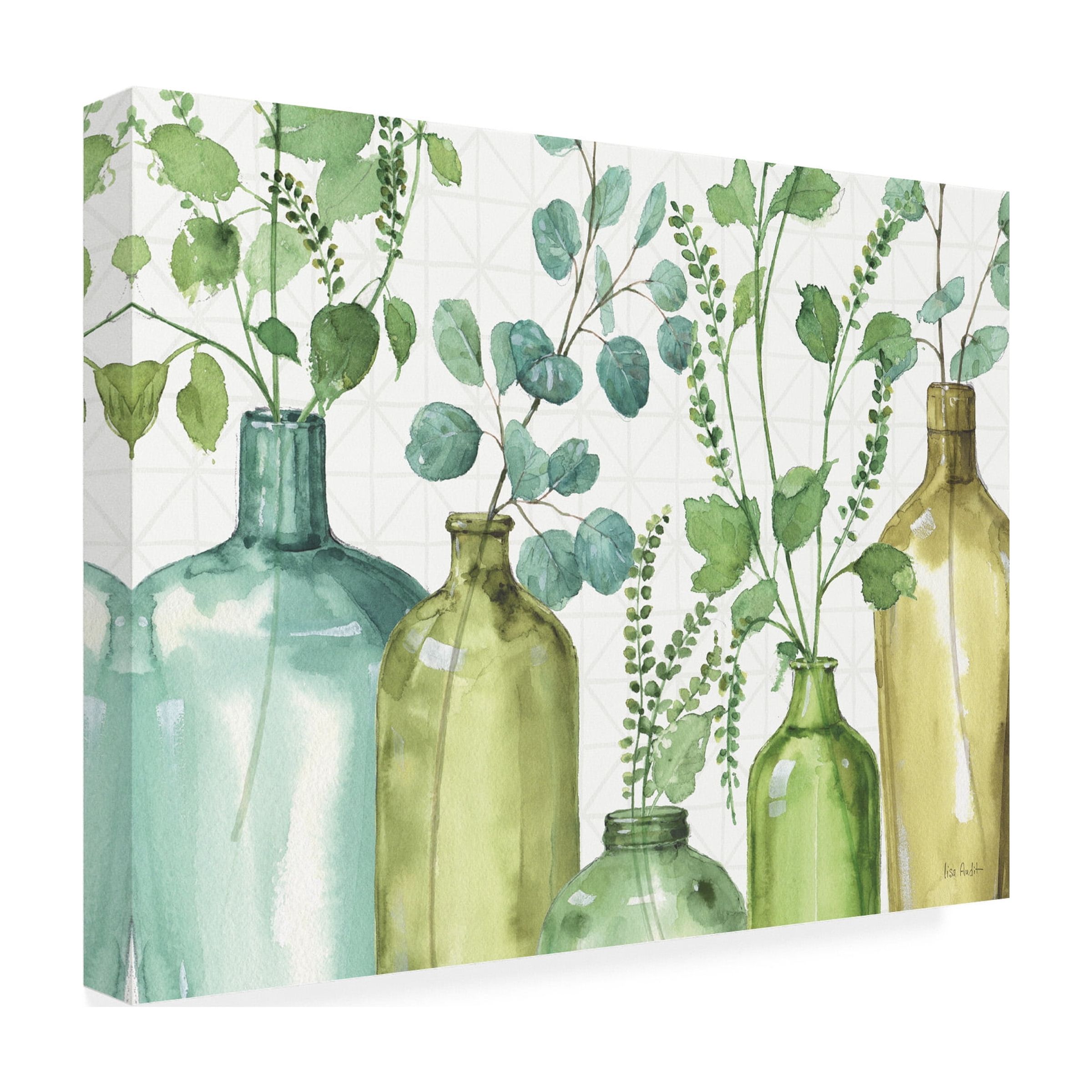 Trademark Fine Art 'Mixed Greens L' Canvas Art by Lisa Audit