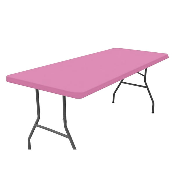 Mantel rectangular para picnic, manteles elásticos impermeables para mesas de 6 pies, mantel de poliéster lavable para acampar, interior y exterior (30" x 72")