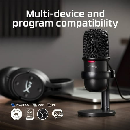 HyperX - SoloCast Wired Cardioid USB Condenser Gaming Microphone