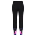 thumbnail image 2 of CHICTRY Upf 50+ Swim Leggings for Girls Printed Bottom Leg Swim Long Pants Gymnastics Yoga Dance Tights Black 16, 2 of 6