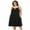 Black, variant on VEPKUL Sleepwear for Women Full Slip V Neck Lingerie Nightdress Cozy Sleeveless Nightshirt Soft Pajama House Dresses with Pockets