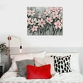 thumbnail image 5 of PRATYUS  Flower Wall Decor/Living Room Decorations/Pink Modern Artwork/Painted Botanical Paintings for Bedroom Kitchen Home Office 16x12in, 5 of 6