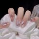 thumbnail image 1 of 24 Piezas Por Caja De Suave Dulce Lindo Brillo Rubor Desgaste Uñas Conejo Falsas Impermeable Desmontable Parche De Conjunto Gao Jinjia unisex, 1 of 2