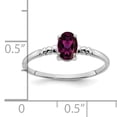 thumbnail image 2 of Primal Gold 14 Karat White Gold 6x4mm Oval Rhodolite Garnet Ring, 2 of 4