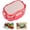 Pink, variant on CHENjy Lunch Box Stainless Steel Leakproof Container Microwave Safe Bento Box with Compartments for Work Picnics Outdoor Meals 5.31*7.67*3.66 in