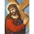 thumbnail image 2 of Anonymous 24x32 White Modern Wood Framed Museum Art Print Titled - KREUZTRAGENDER CHRISTUS, 2 of 4